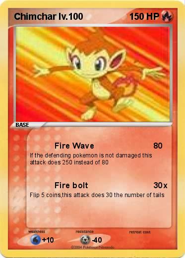 Pokemon Chimchar lv.100
