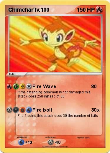 Pokemon Chimchar lv.100