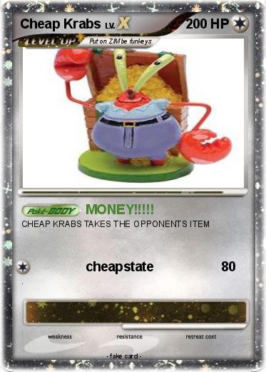 Pokemon Cheap Krabs