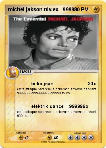 Pokemon michel jakson niv.ex   99999