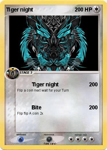 Pokemon Tiger night