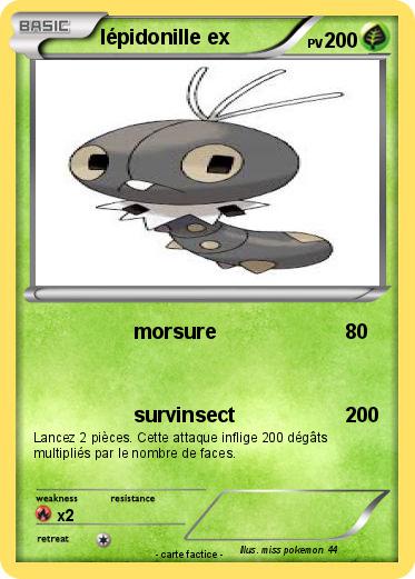Pokemon lépidonille ex