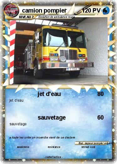Pokemon camion pompier