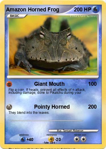 Pokemon Amazon Horned Frog