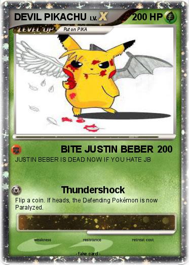 Pokemon DEVIL PIKACHU