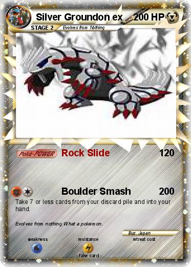 Pokemon Silver Groundon ex