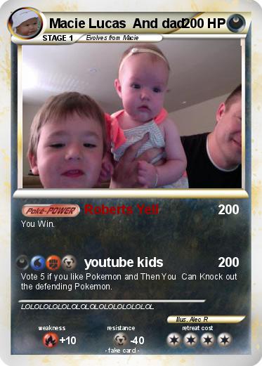 Pokemon Macie Lucas  And dad