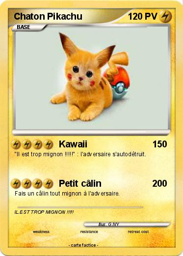Pokemon Chaton Pikachu