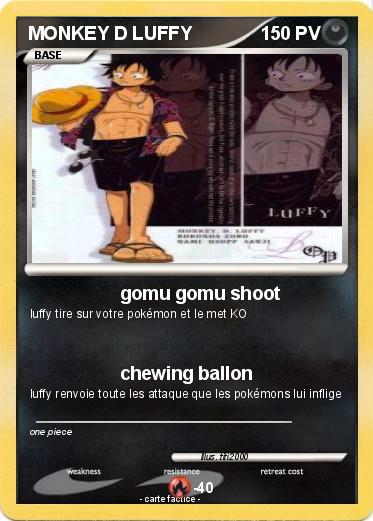 Pokemon MONKEY D LUFFY