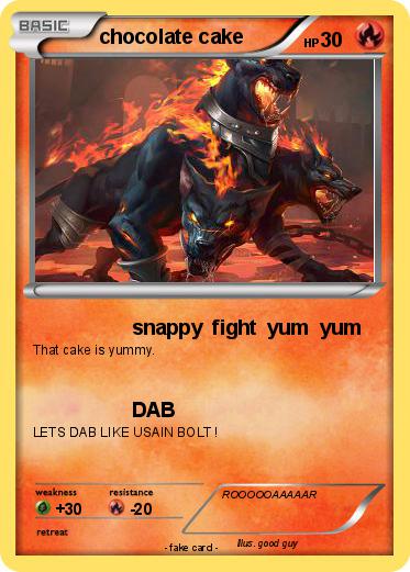 Pokemon chocolate cake