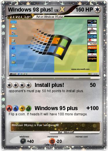 Pokemon Windows 98 plus!