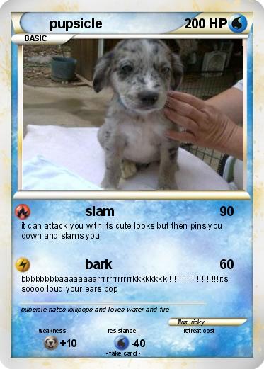 Pokemon pupsicle