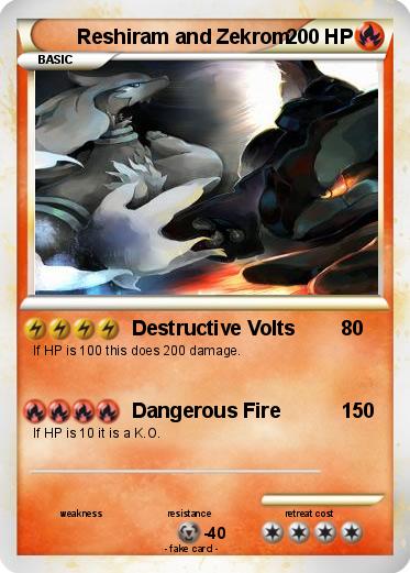 Pokemon Reshiram and Zekrom