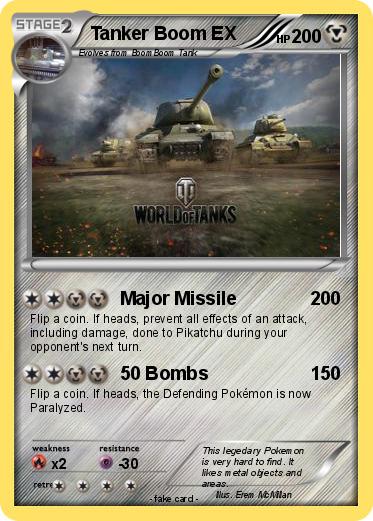Pokemon Tanker Boom EX