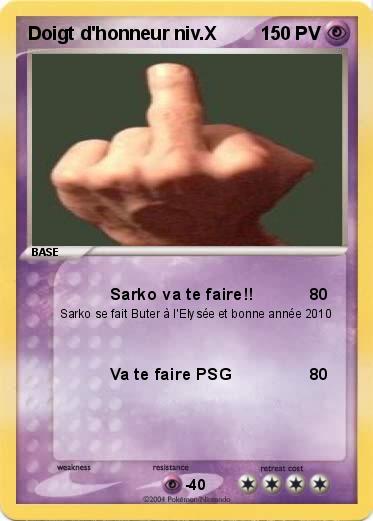 Pokemon Doigt d'honneur niv.X