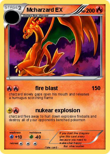 Pokemon Mcharzard EX