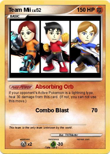 Pokemon Team Mii