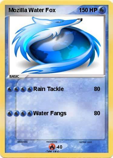 Pokemon Mozilla Water Fox