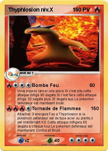 Pokemon Thyphlosion niv.X             1