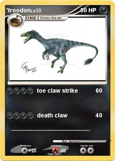Pokemon 'troodon