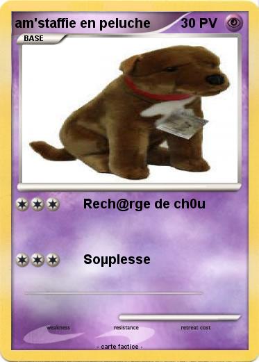 Pokemon am'staffie en peluche