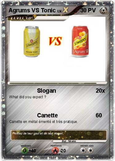 Pokemon Agrums VS Tonic