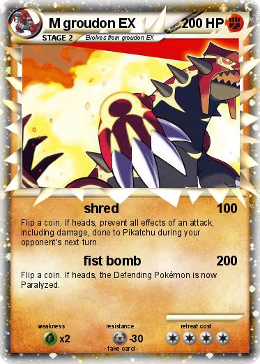 Pokemon M groudon EX