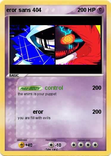 Pokemon eror sans 404