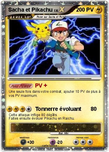 Pokemon Sacha et Pikachu