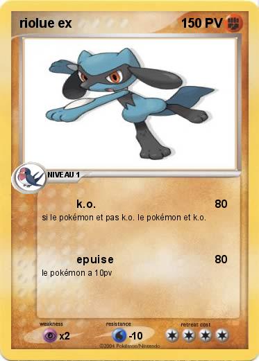 Pokemon riolue ex