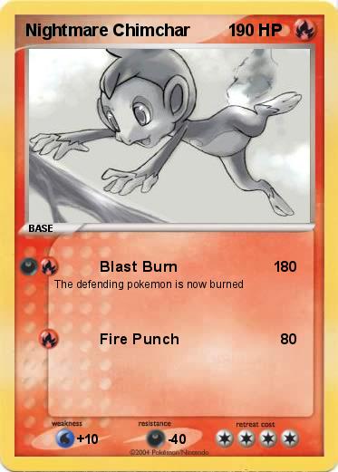 Pokemon Nightmare Chimchar        1