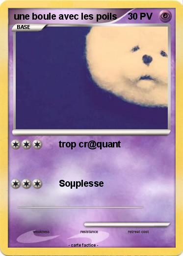 Pokemon une boule avec les poils