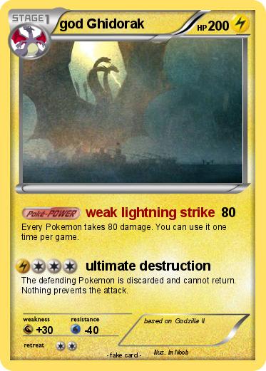 Pokemon god Ghidorak