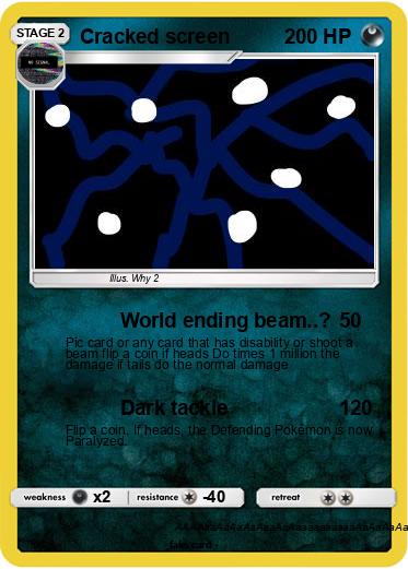 Pokemon Cracked screen