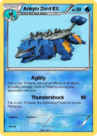 Pokemon Ankylo Zord EX
