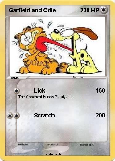 Pokemon Garfield and Odie