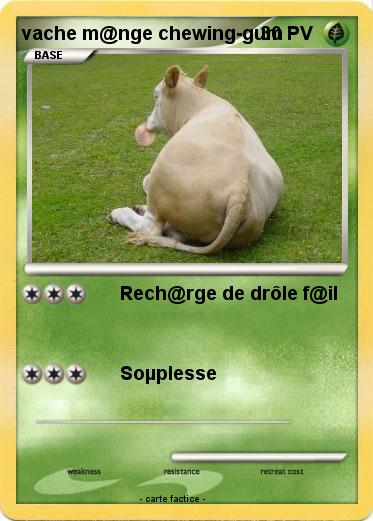 Pokemon vache m@nge chewing-gum