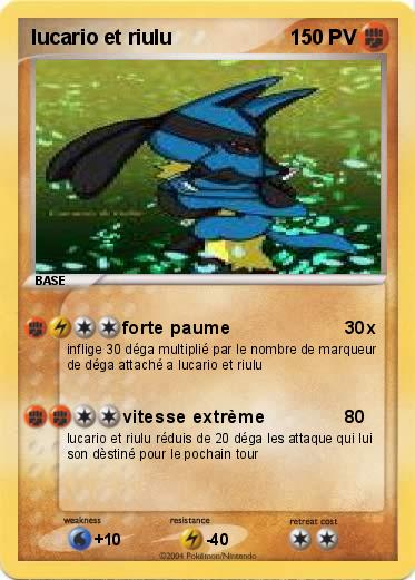 Pokemon lucario et riulu