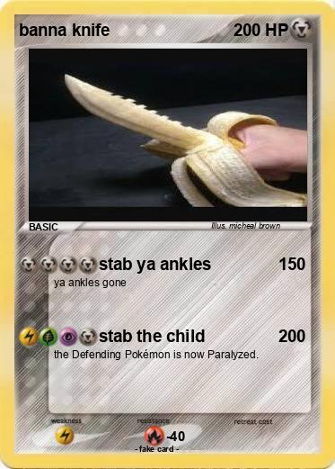 Pokemon banna knife