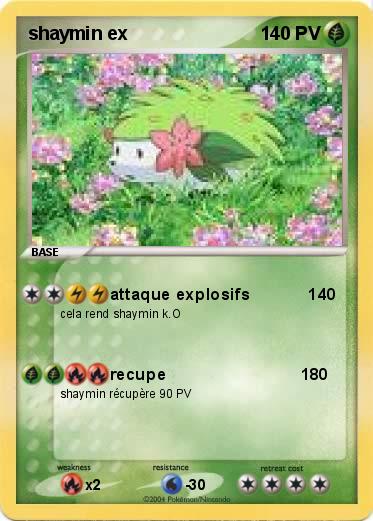 Pokemon shaymin ex 