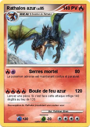 Pokemon Rathalos azur