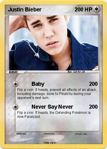 Pokemon Justin Bieber