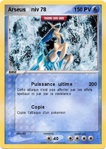 Pokemon Arseus    niv 78