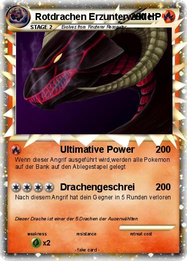 Pokemon Rotdrachen Erzunterweltler