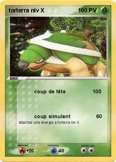 Pokemon torterra niv X                     1                               