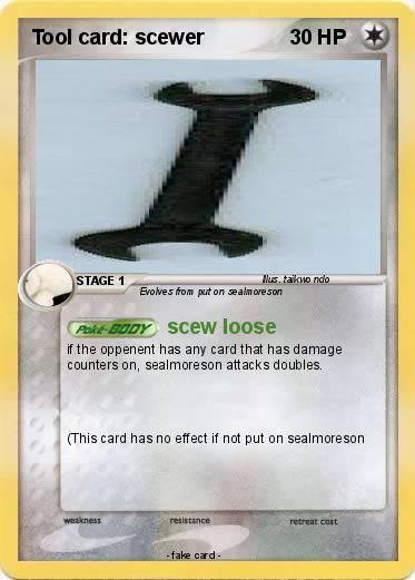 Pokemon Tool card: scewer