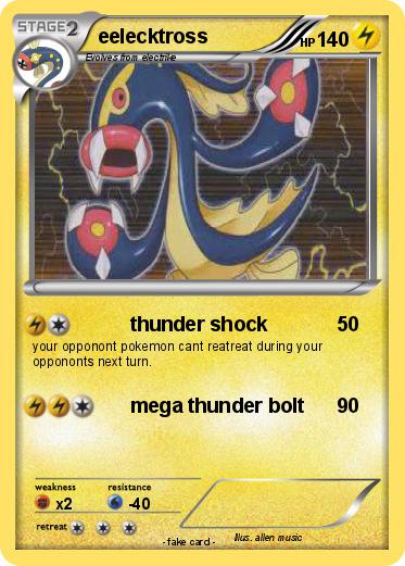 Pokemon eelecktross