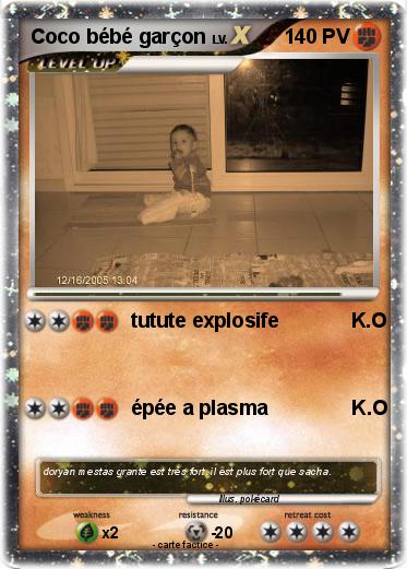 Pokemon Coco bébé garçon