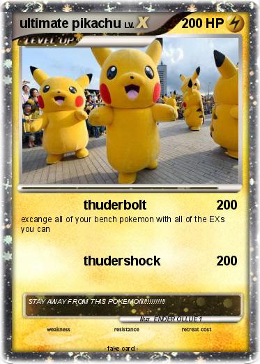 Pokemon ultimate pikachu