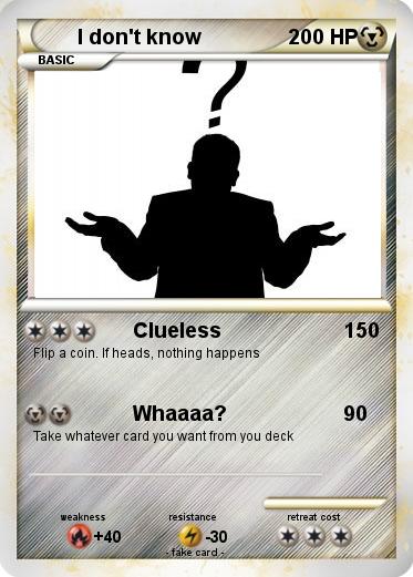 Pokemon I don't know